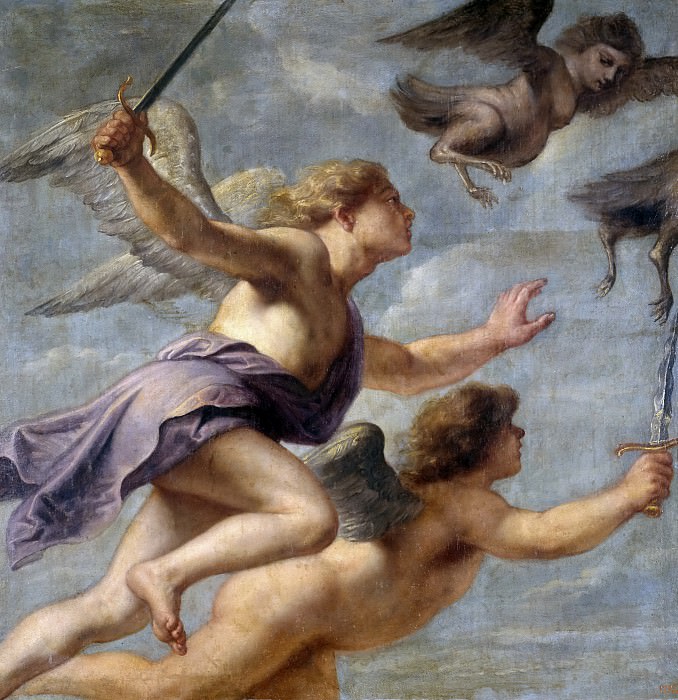 Quellinus, Jan Erasmus -- La persecución de las Harpías (las Harpias perseguidas por Gethes y Calays). Part 4 Prado Museum