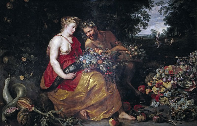 Snyders, Frans; Rubens, Pedro Pablo (Taller de); Rubens, Pedro Pablo (Taller) -- Ceres y Pan. Part 4 Prado Museum