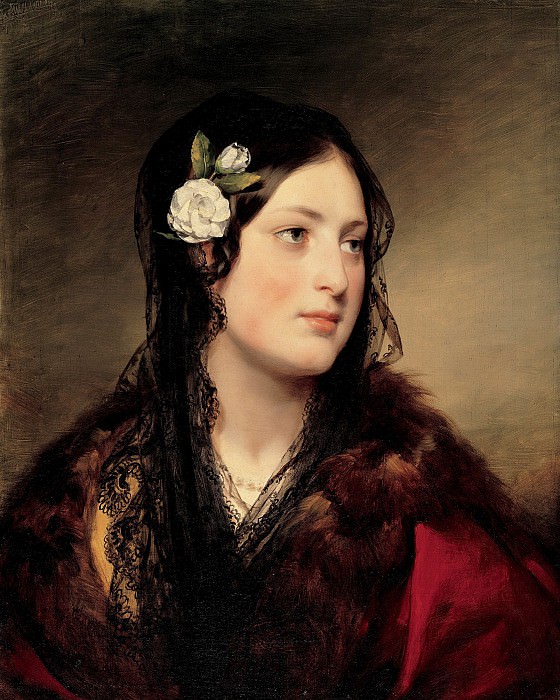 Friedrich von Amerling - Portrait of Eliza Krutzberger. Liechtenstein Museum (Vienna)