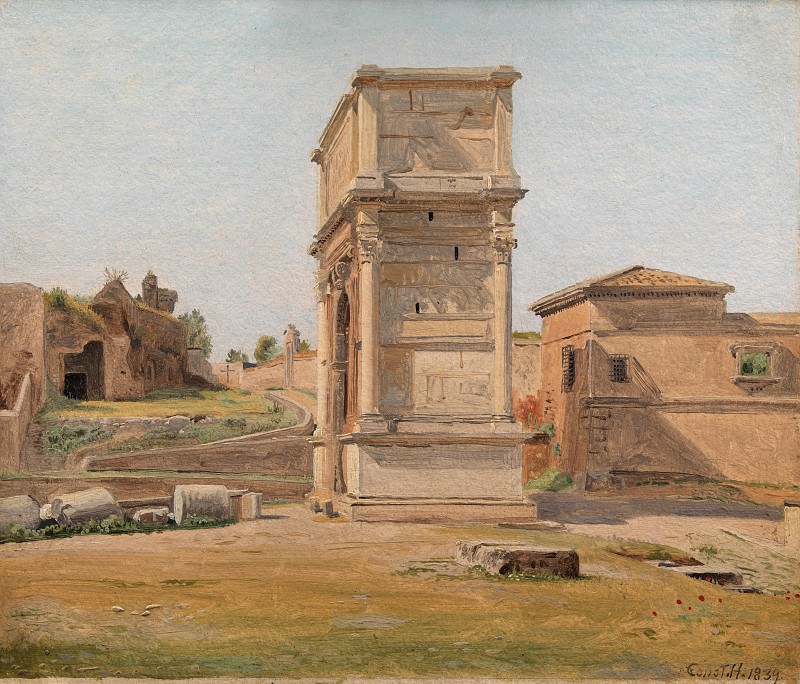 Хансен, Константин (1804-80) - Арка Тита в Риме. Копенгаген (SMK) Датская национальная галерея