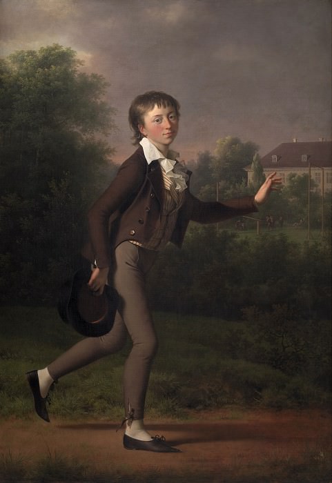 Jens Juel (1745-1802) - Running boy. Marcus Holst von Schmidten. Kobenhavn (SMK) National Gallery of Denmark