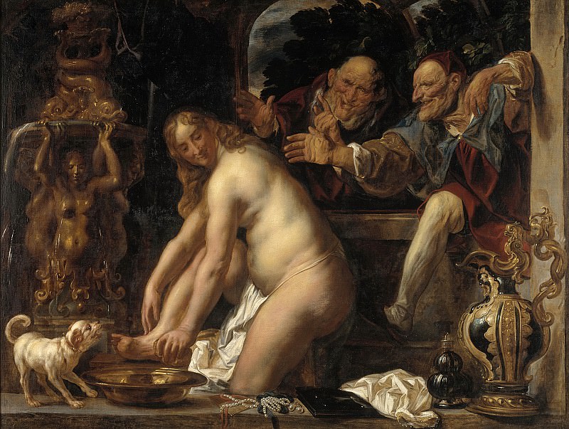 Йорданс, Якоб (1593-1678) - Сусанна и старцы. Копенгаген (SMK) Датская национальная галерея