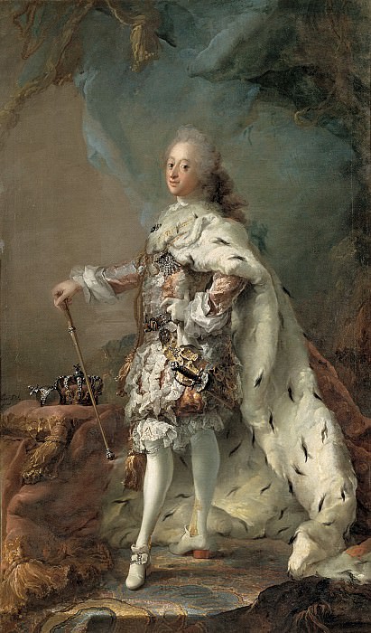 Carl Gustaf Pilo (1711-93) - Frederik V in his Anointing Robes. Kobenhavn (SMK) National Gallery of Denmark