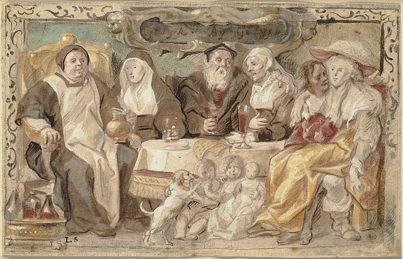 Jacob Jordaens (1593-1678) - Like to Like. Kobenhavn (SMK) National Gallery of Denmark