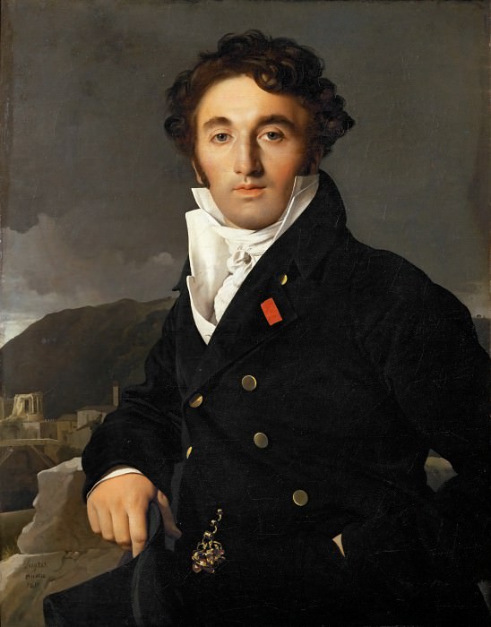 Энгр, Жан-Огюст-Доминик (1780 Монтобан - 1867 Париж) -- Портрет Шарля Кордье. часть 1 Лувр