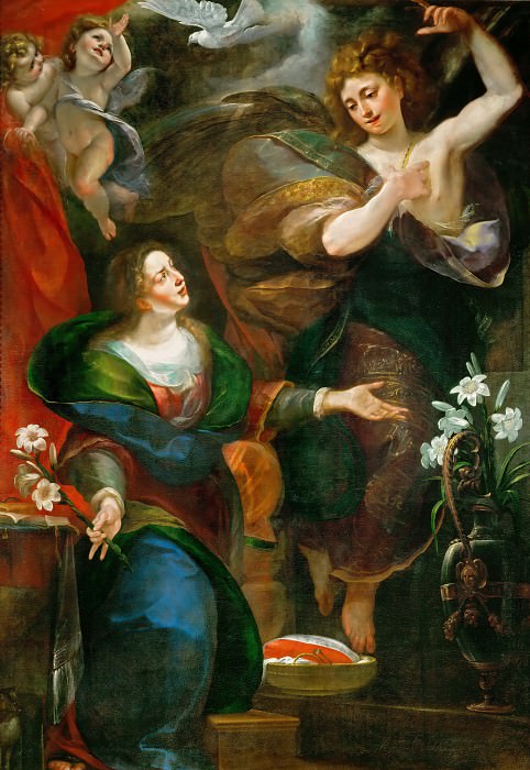 Giulio Cesare Procaccini (1574-1625) -- Annunciation. Part 1 Louvre