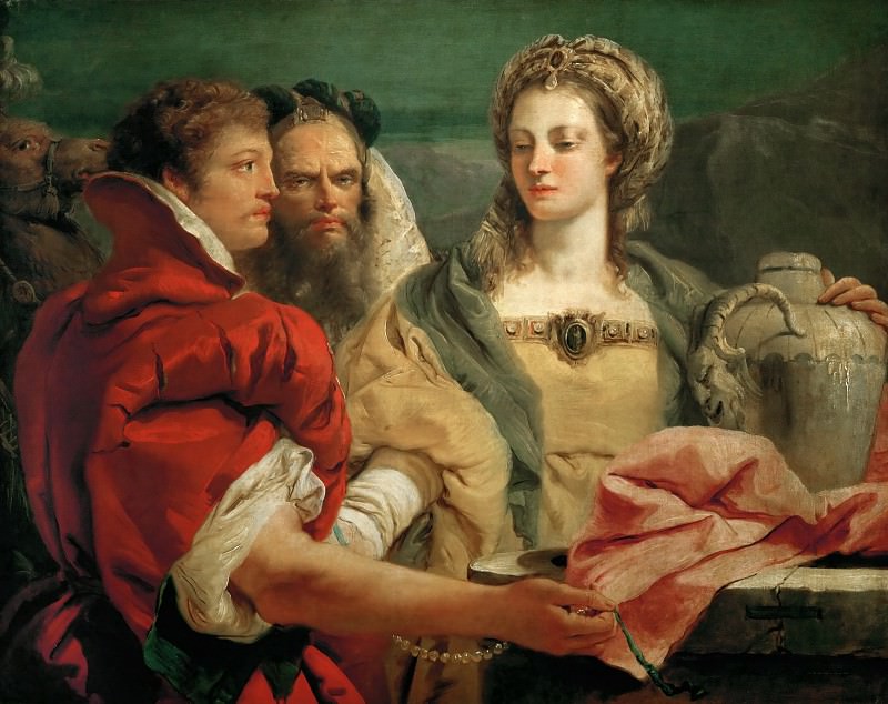 Rebecca at the well. Giovanni Battista Tiepolo