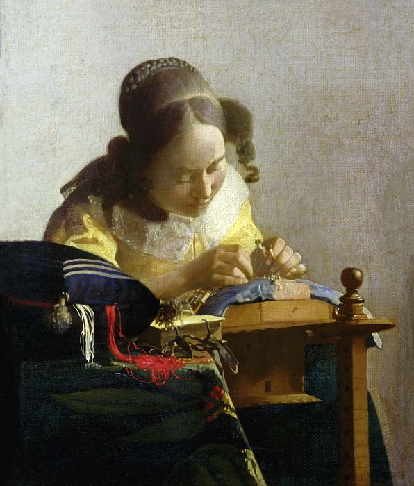 The Lacemaker. Johannes Vermeer