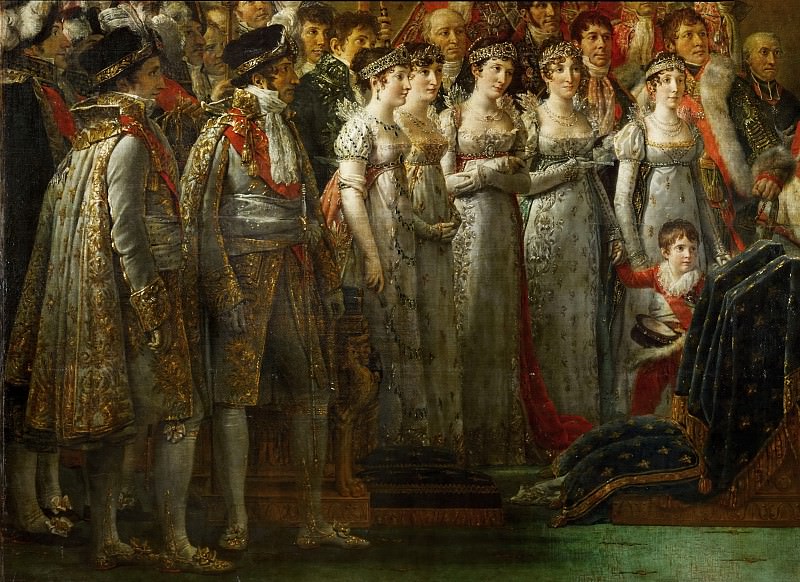 Давид, Жак-Луи (1748 Париж - 1825 Брюссель) -- Коронация Наполеона и Жозефины в соборе Парижской Богоматери 2 декабря 1804 г.. часть 1 Лувр