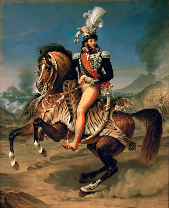 Antoine-Jean Gros (1771-1835) -- Joachim Murat, King of Naples, Marshall of France, on Horseback. Part 1 Louvre