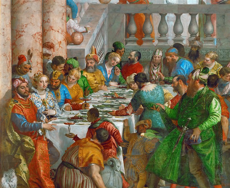 Veronese (Paolo Cagliari) (Verona 1528 - 1588 Venice) -- Marriage in Cana. Part 1 Louvre