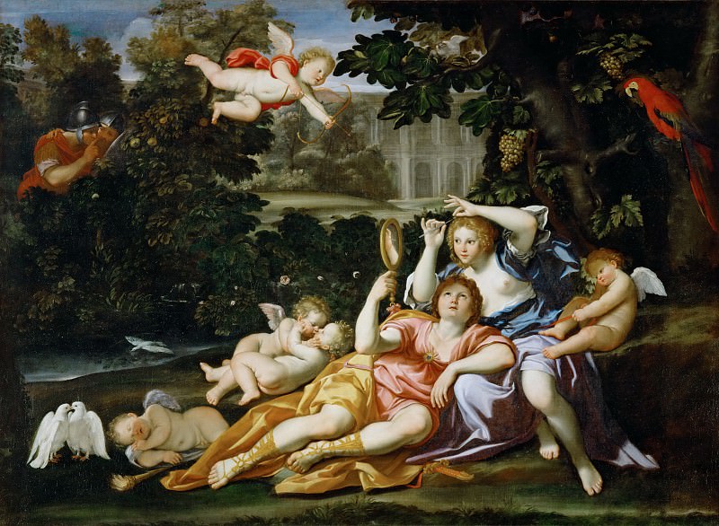 Доменикино (Доменико Дзампьери) (1581 Болонья - 1641 Неаполь) -- Ринальдо и Армида. часть 1 Лувр