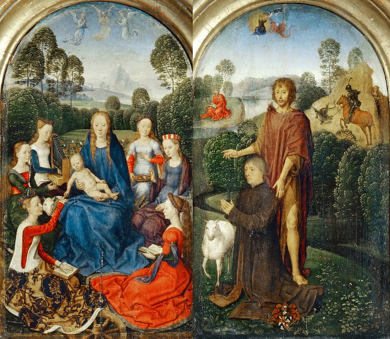 Мемлинг, Ханс (ок1435 Зелигенштадт - 1494 Брюгге) -- Диптих Жана дю Селье. часть 1 Лувр